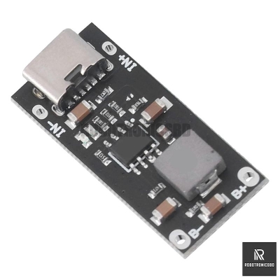 Picture of IP2312 Chip Charging Module Type C Input 5V to 4.2V Battery Charging Board 3A 3.7V Lithium Battery Fast Charging Board (Black)