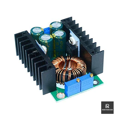 Picture of XL4016 DC-DC 300W Step Down Buck Converter Max 9A | 5-40V to 1.2-35V Adjustable Power Supply Module (Green)