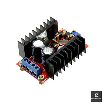 Picture of 150W DC-DC Boost Converter Module | 10–32V to 12–35V Adjustable Step-Up Power Supply (Red)