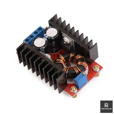 Picture of 150W DC-DC Boost Converter Module | 10–32V to 12–35V Adjustable Step-Up Power Supply (Red)