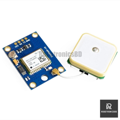Picture of Ublox NEO-6M Module with Antenna | Arduino, ESP32, Raspberry Pi, Flight Controllers (Blue)