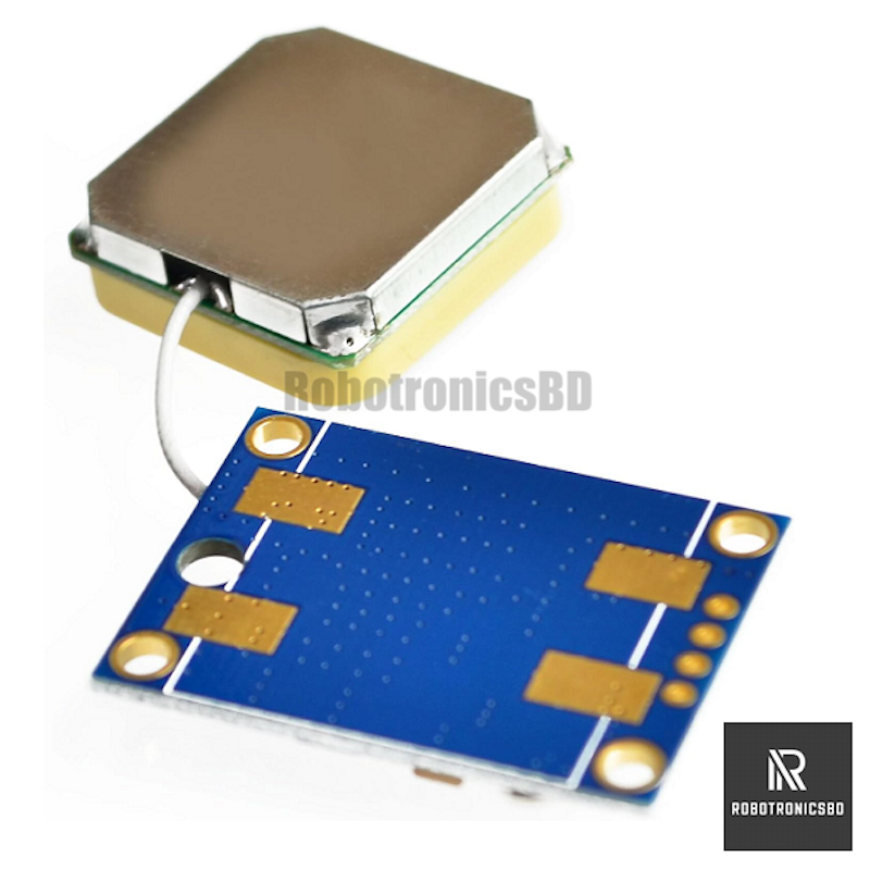 Picture of Ublox NEO-6M Module with Antenna | Arduino, ESP32, Raspberry Pi, Flight Controllers (Blue)