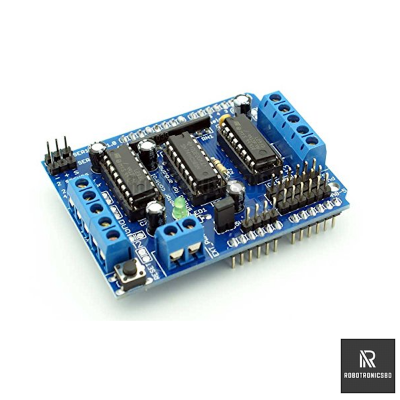 Picture of L293D Motor Driver Shield For RC Project- Stepper/Servo Motor Control Shield with Arduino (With Solder Header)