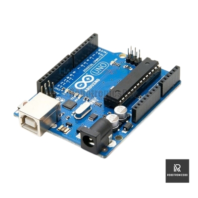 Picture of Arduino UNO R3 (Atmega328p DIP IC) Development Board With USB Cable (Blue)