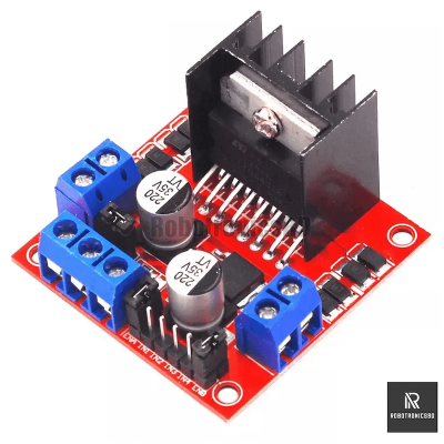 Picture of 298N Motor Driver Dual Channel H-Bridge Motor Driver Control Module for Arduino (Red)