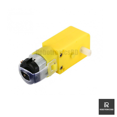 Picture of Yellow Plastic DC Gear Motor 6V 130RPM (Yellow)