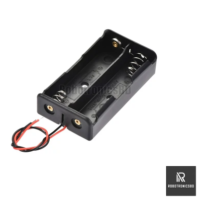 Picture of 2S 18650 Li-ion Battery Holder Case for 3.7V Battery 2 cell (Black)