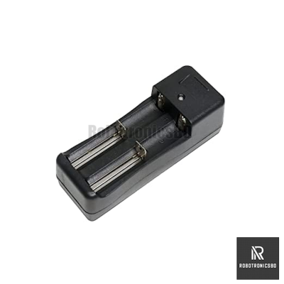 Picture of Li-ion Battery Universal Charger Dual 3.7V Battery (16340/10440/14500/18650 Battery Charger) (Black)