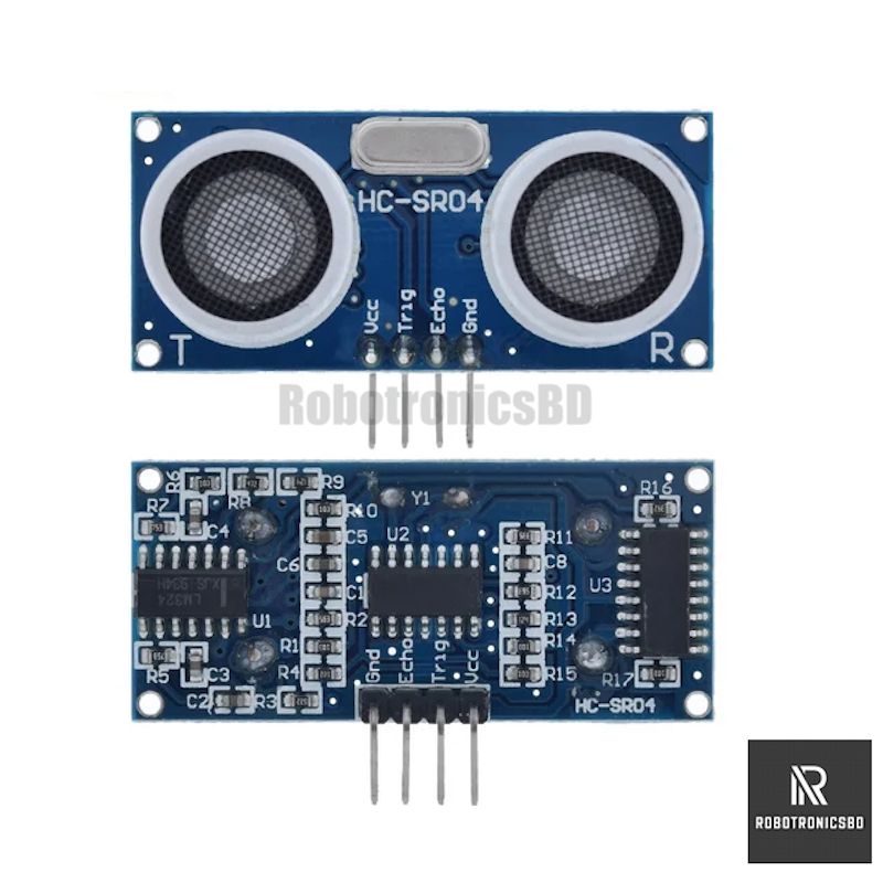 Picture of HC-SR04 Ultrasonic Sensor  Module for Distance Measuring with Arduino or other Microcontrollers (1Pcs)