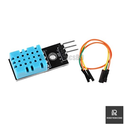 Picture of DHT11 Humidity and  Temperature Sensor Module for Arduino and others Microcontrollers (Blue)