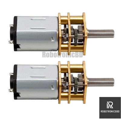 Picture of N20 DC Gear Motor 12V 100rpm/200rpm/600rpm/1000rpm for Line follower Robot (2Pcs)