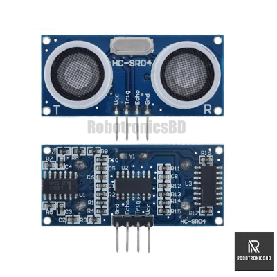 Picture of HC-SR04 Ultrasonic Sensor  Module for Distance Measuring with Arduino or other Microcontrollers (2Pcs)