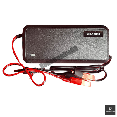 Picture of 12V 5A Smart Fast Lead Acid Battery Charger VISERO | VIO-1205B | Auto Cut-Off | Car, Bike, Solar & LED Applications ()