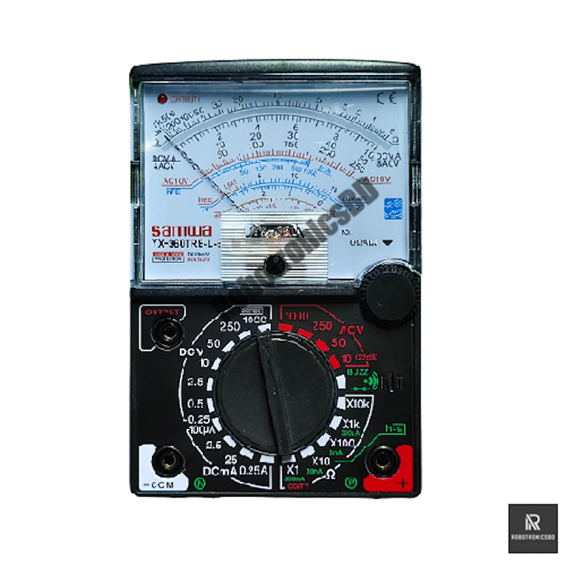 Picture of Analog Multimeter Samwa XY-360TRE | AC/DC Voltage, Current & Resistance Measurement Tool (Black)