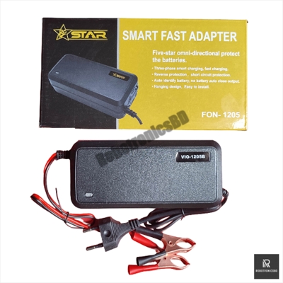 Picture of 12V 5A Smart Fast Battery Charger | Model: VIO-1205B (RC STAR) | Auto-Cut Lead Acid Battery Charger ()