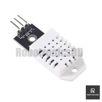 Picture of DHT22 Temperature & Humidity Sensor Module | Digital High-Precision Sensor for Arduino, ESP32, Raspberry Pi & DIY Projects (White)