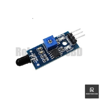 Picture of Flame Sensor Module 4-Pin (Blue) | High-Sensitivity Fire Detection Sensor for Arduino, ESP32 & Raspberry Pi Projects (3 pin Blue)