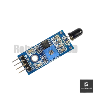 Picture of Flame Sensor Module 4-Pin (Blue) | High-Sensitivity Fire Detection Sensor for Arduino, ESP32 & Raspberry Pi Projects (4 pin Blue)