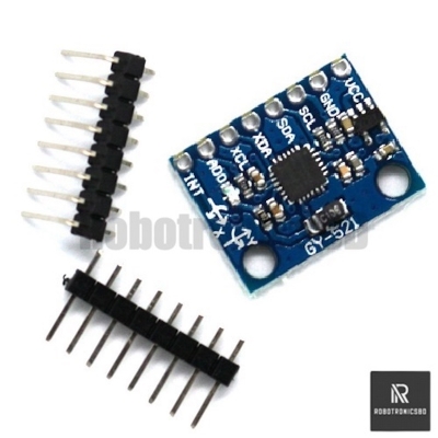 Picture of GY-521 MPU-6050 6DOF Module | 3-Axis Accelerometer & Gyroscope Sensor for Arduino, ESP32 & Robotics Projects (Blue)