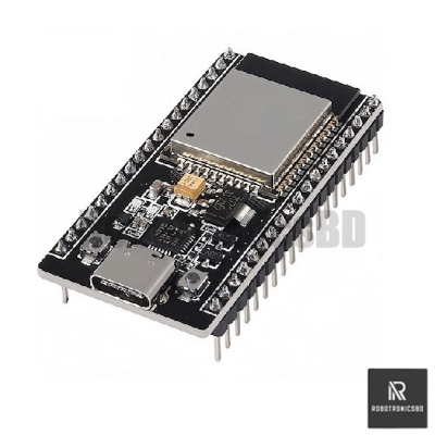 Picture of ESP32 Type-C 30 Pin Development Board with CP2102 Driver | Dual-Core Wi-Fi + Bluetooth Microcontroller | Ideal for IoT, Robotics & DIY Projects (Black)