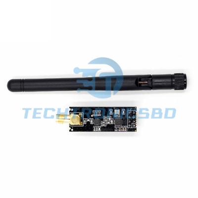 Picture of NRF24L01+PA+LNA Wireless Transceiver Module with Antenna | 2.4GHz Long Range SPI Module for Arduino, STM32, ESP32 & IoT Projects (2Pcs with Antenna)