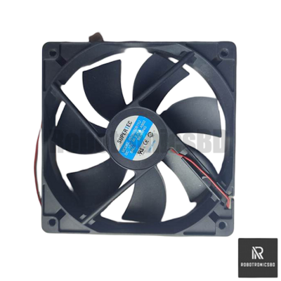 Picture of 5-Inch DC 12V Cooling Fan for Incubator | High-Speed Brushless Exhaust Fan | Silent Cooling for Egg Incubator, Power Supply, Inverter & Electronics Projects (Black)
