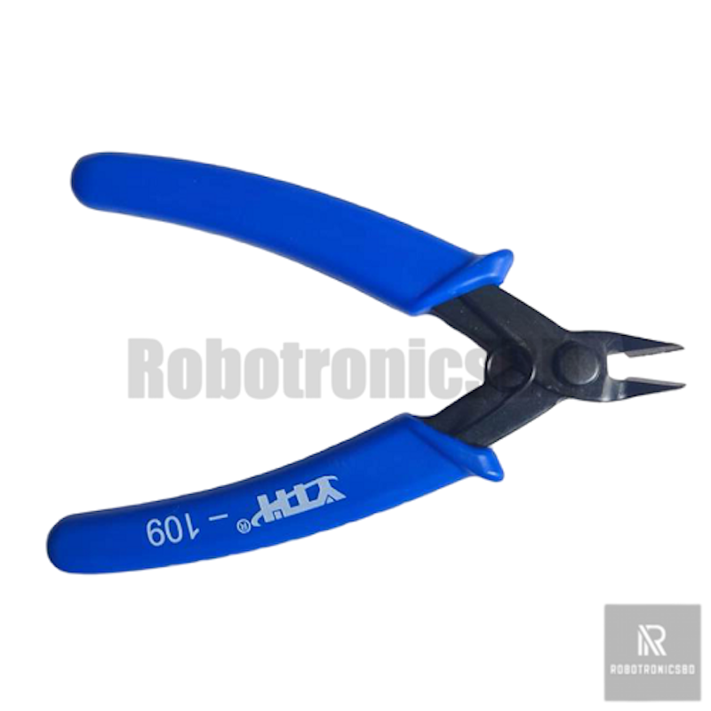 Picture of YTH-109 Cutting Pliers | Precision Wire Cutter for Electronics, PCB, and DIY Projects | Sharp Edge Nipper Tool (Blue)