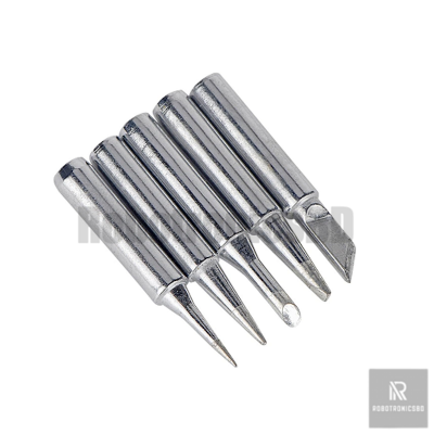 Picture of 5Pcs Soldering Tip Set for 908 Soldering Iron | Replacement Tips Kit | High-Quality Iron Tips for Electronics, PCB & DIY Repair Work (5Pcs Tip Set)