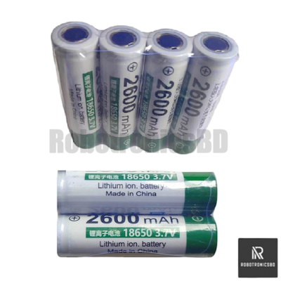Picture of 18650 Rechargeable Battery | 3.7V Li-ion China Cell |1000 - 1500mAh (Approx.) | Ideal for Torch, Headlamp, Toys & DIY Electronics Projects (1 Pcs)
