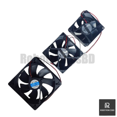 Picture of DC 12V Cooling Fan | 3-Inch / 4-Inch / 5-Inch Brushless Exhaust Fan | Silent High-Speed Cooling for Egg Incubator, Inverter & Electronics Projects (5 inch Fan)