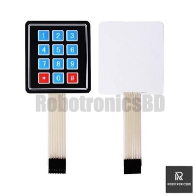 Picture of Keypad Module Membrane Switch | 4x4 /4x3 keypad |12 /16-Key Digital Input for Arduino, Raspberry Pi & Microcontroller Projects (4x4 keypad)