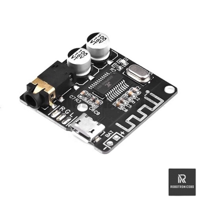 Picture of Bluetooth 5.0 Audio Receiver Board | MP3 Lossless Decoder | Wireless Stereo Music Module for DIY Audio Projects (Black)