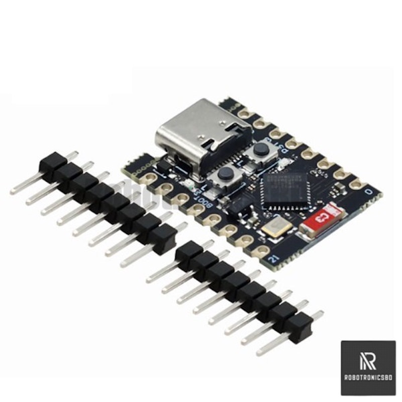 Picture of ESP32-C3 Development Board | RISC-V Single-Core Wi-Fi & Bluetooth 5 (BLE) Microcontroller | Type-C USB | Arduino, IoT & DIY Projects (Black)