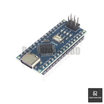 Picture of Arduino Nano Type-C Development Board | ATmega328P Compatible | USB Type-C Interface | Mini Board for Arduino, Robotics & DIY Electronics Projects (Blue)