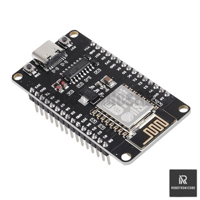 Picture of ESP8266 Type-C Development Board with CH340 USB Driver | Wi-Fi Microcontroller | NodeMCU Compatible for Arduino, IoT & DIY Projects (Black)