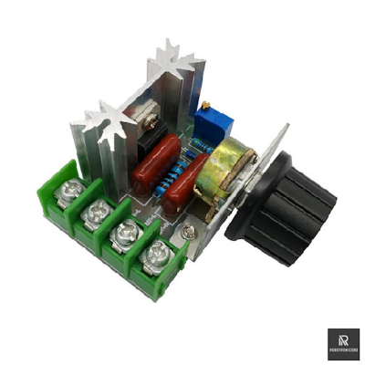 Picture of AC 220V 2000W SCR Motor Speed Controller | Dimmer Regulator for Fan, Light, Heater, Motor (Green)