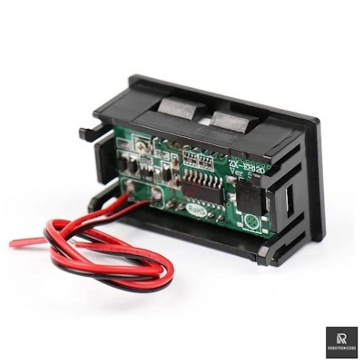 Picture of Battery Charge Level Indicator Module Voltage Display | LED Battery Level Meter |  DIY Power Bank | Li-ion / Lead Acid Compatible (Multicolor)