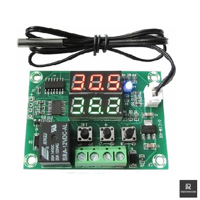 Picture of W1219 Digital Temperature Controller | AC 220V Thermostat | Heating & Cooling Control for Incubators, Aquariums, and DIY Projects (green)
