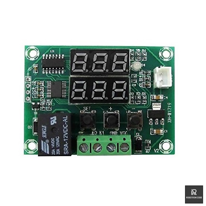 Picture of W1219 Digital Temperature Controller | AC 220V Thermostat | Heating & Cooling Control for Incubators, Aquariums, and DIY Projects (green)