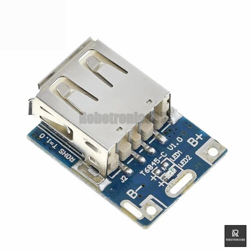 Picture of Mini USB Power Bank Circuit | 5V 1A Output | DIY Portable Battery Charger Module 1 pcs (2 pcs)