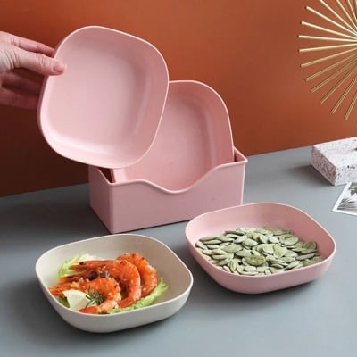 Picture of 10Pcs Square Food Serving Salad Bowl 
