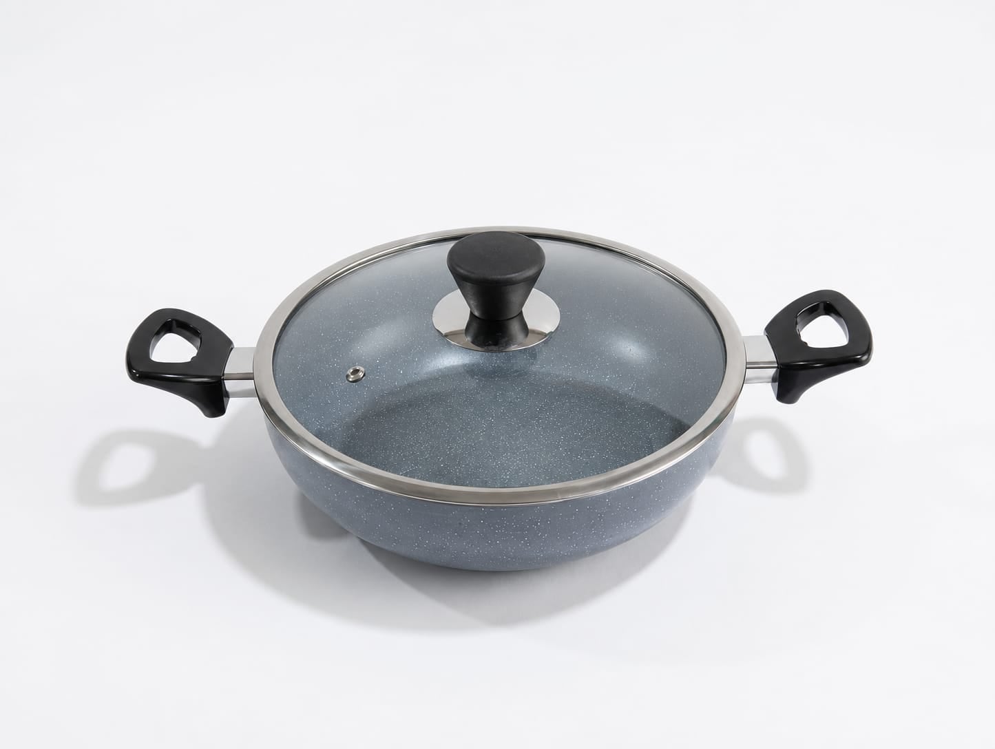 Picture of TPR NS Marble Coated Karai With Lid 22 CM