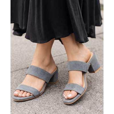 Picture of Suede Leather 2- Belt - Gray