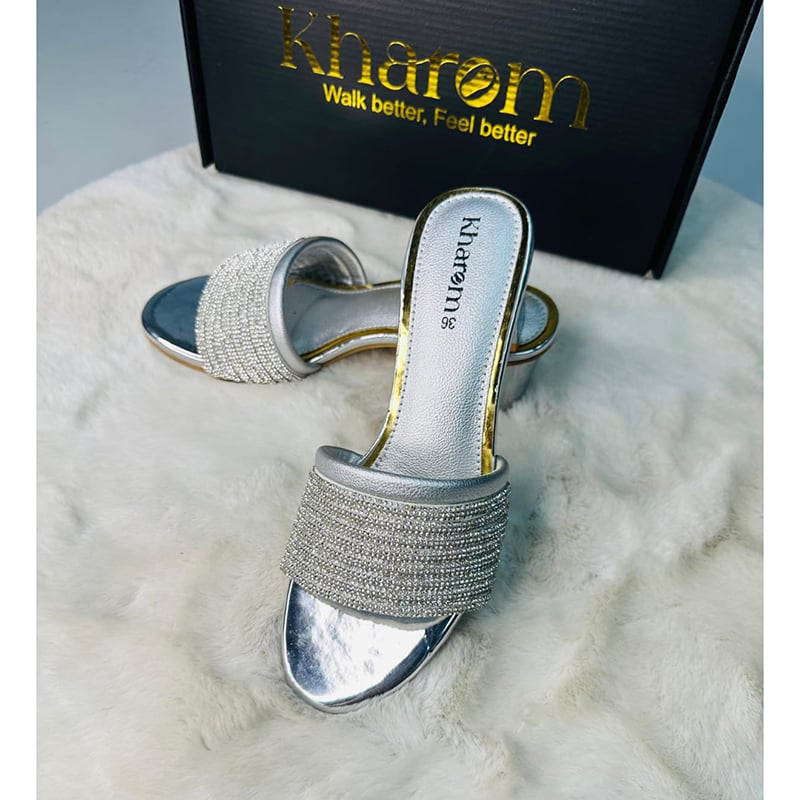 Picture of Kharom Glam Shine Heel - Silver