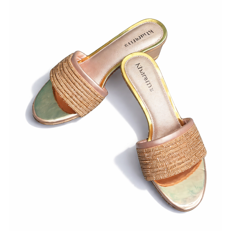 Picture of Kharom Glam Shine Heel - Golden
