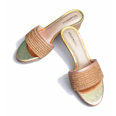 Picture of Kharom Glam Shine Heel - Golden