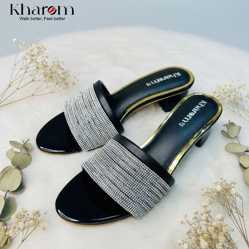 Picture of Kharom Glame Shine Heel - Black