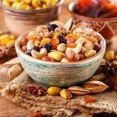 Picture of Mixed Dry fruits & nuts with different items 250gm JAR container