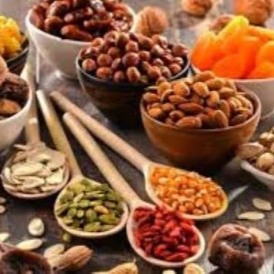 Picture of Mixed Dry fruits & nuts with different items 250gm JAR container