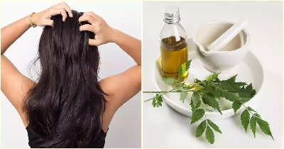 Picture of Neem oil/ Nim Tel (Neem Tel)- 100ml For Hair Or Body - Black
